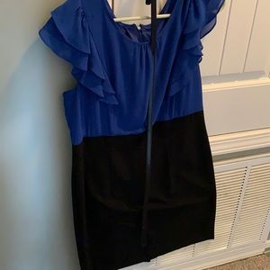 Black and blue very elegant dress